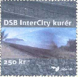 Billede af 250 kr. DSB InterCity Kurér fragtmærke