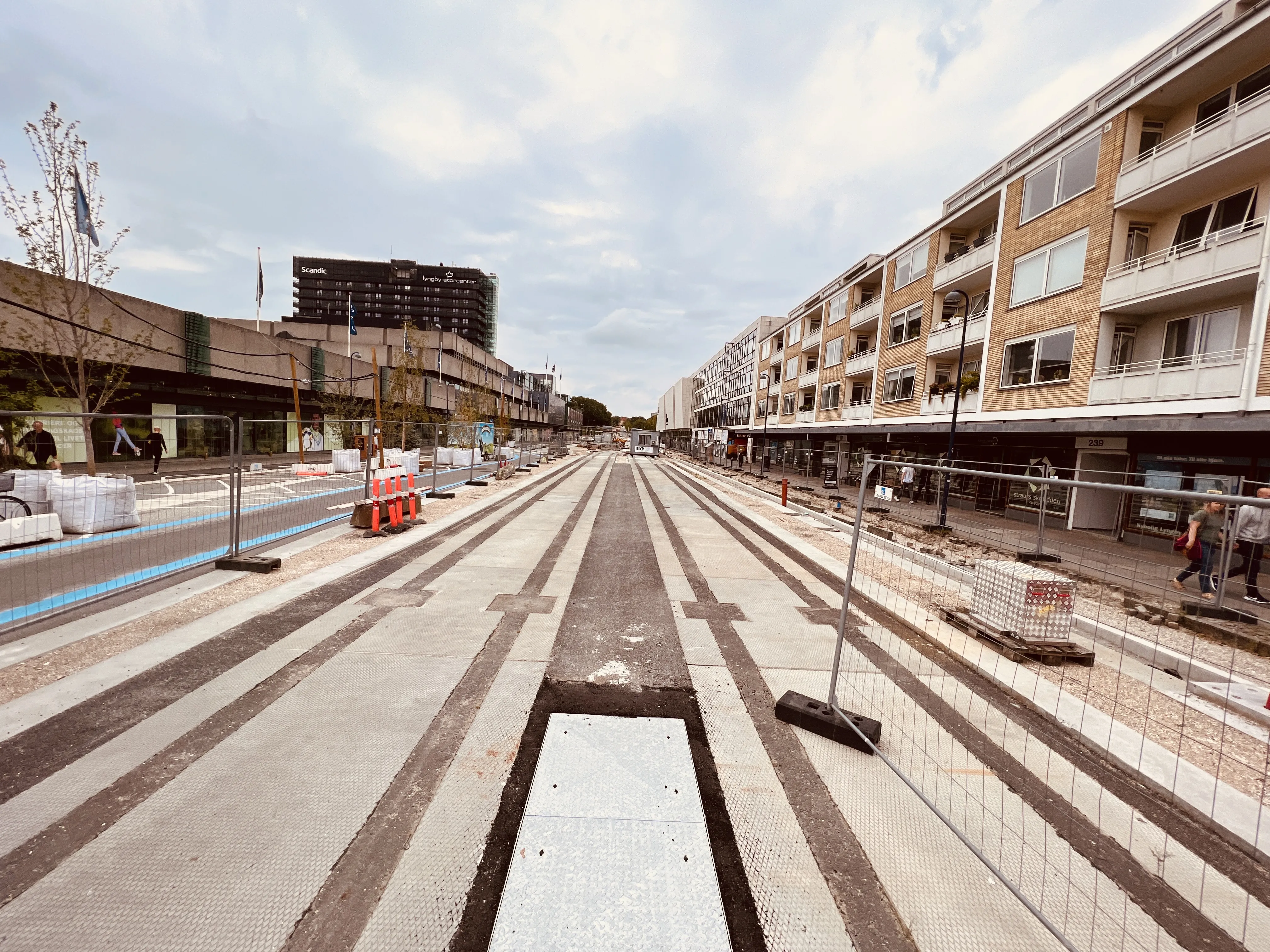 Turen gik forbi Letbaneprojektet ved Lyngby Storcenter.